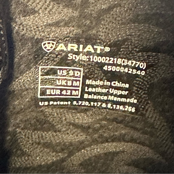 ARIAT MEN'S  WESTERN PERFORMANCE BOOTS - ROUND TOE size 9 - Picture 12 of 15